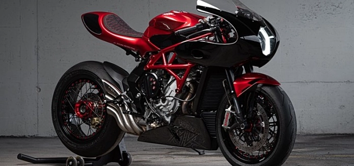 Mv agusta f3 675 - la rouge độ phong cách super neo cafe đến từ tricana - 4