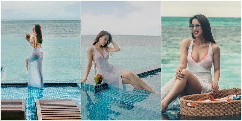 Mỹ nhânvtv có nụ cười hoa hậu khoe trọn đường cong với bikini chiếc eo thắt nút cổ chai làm ai cũng say - 1