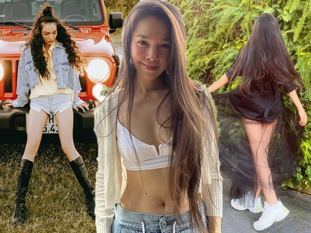 Nàng mc chân dài 1m1 diện bikini thả dáng quyến rũ dân tình vote đi thi hoa hậu - 17