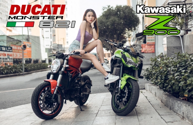 Nên mua ducati monster 821 hay kawasaki z900 - 1