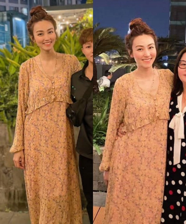 Ngân khánh gần đây không sơ vin nữa toàn diện váy maxi như các sao nữ vbiz giấu bầu - 5