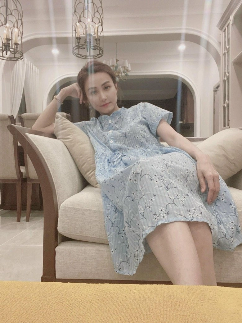 Ngân khánh gần đây không sơ vin nữa toàn diện váy maxi như các sao nữ vbiz giấu bầu - 6