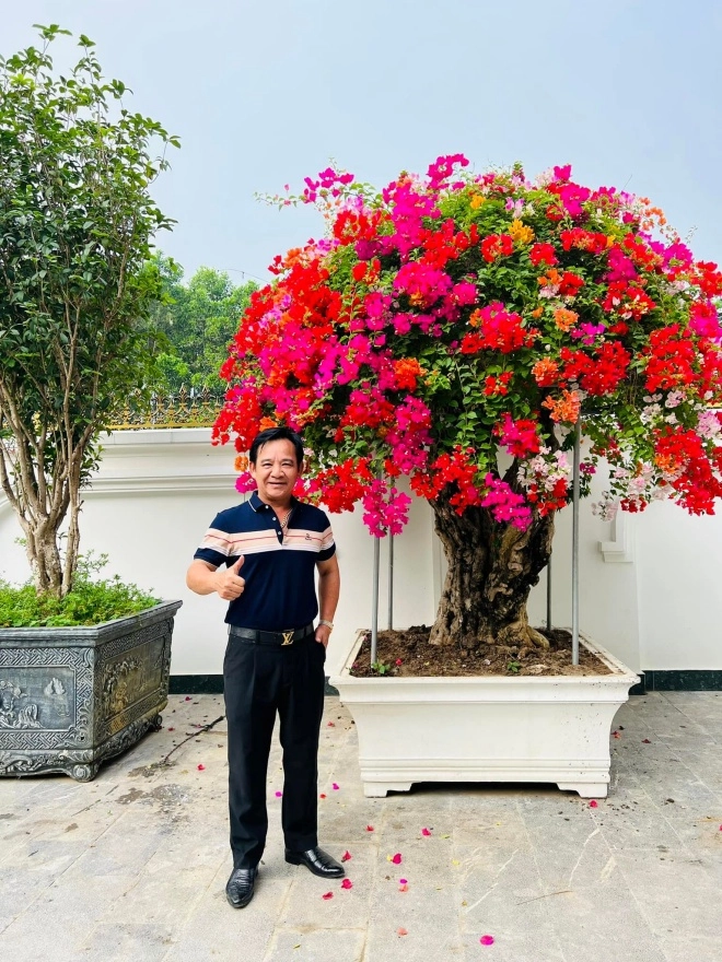 Nghệ sĩ quang tèo khoe vườn hoa trong biệt thự mới toàn cây to bự không kém nhà đại gia - 4