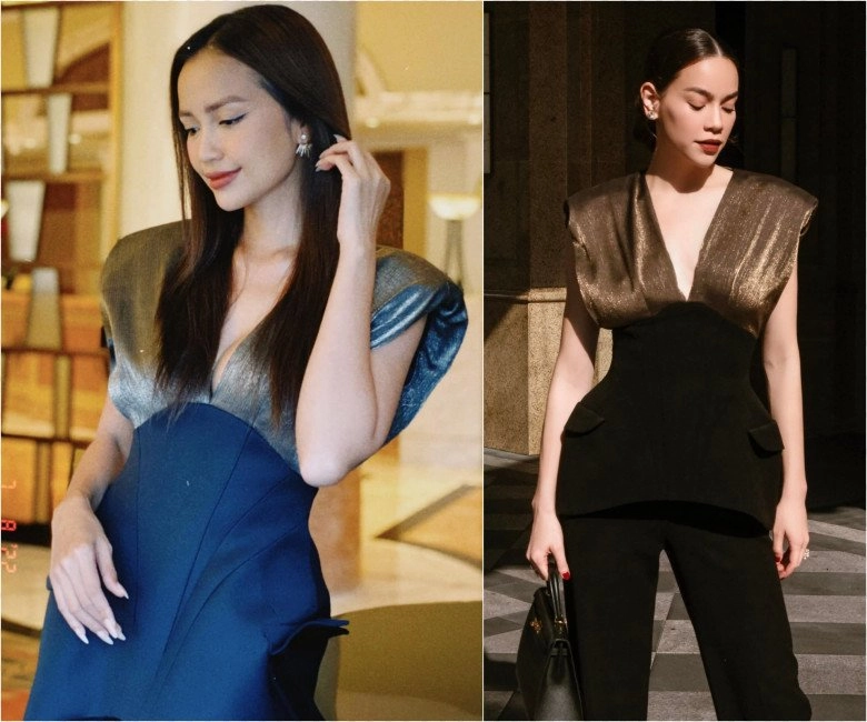 Ngọc châu diện lại thiết kế hồ ngọc hà mặc đi làm fan đòi giải cứu vì nhìn hoa hậu như mẹ bỉm - 3