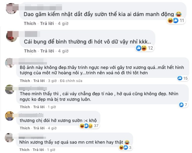 Ngọc trinh mặc váy đầm mở toang khoe eo bé tí nhưng xương sườn biểu tình thấy rõ - 6