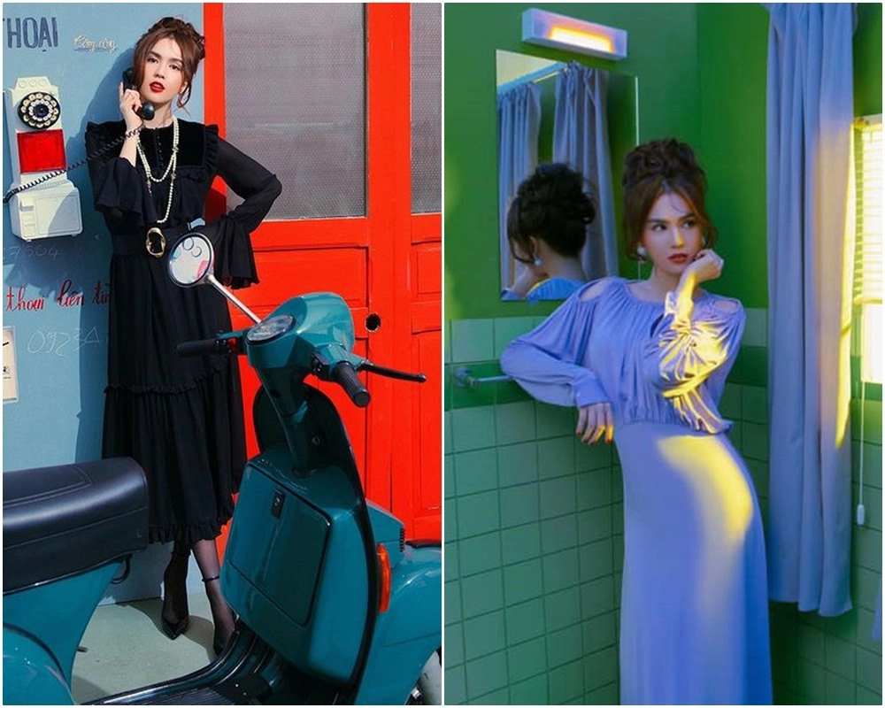 Ngọc trinh tết này khác hẳn tết xưa xả vai gái táo bạo mặc đồ bộ kín bưng - 8