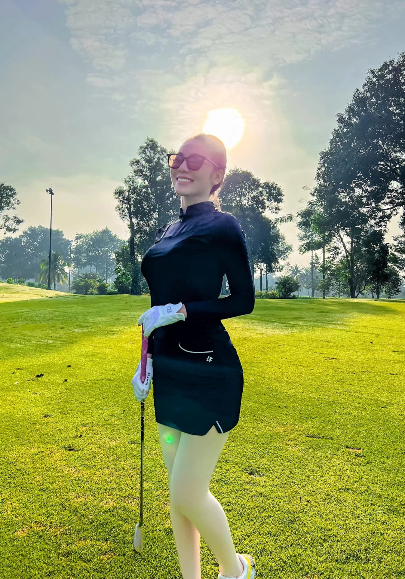 Người đẹp miền trung đi thi hoa hậu mắt cười dễ thương body căng tràn nhờ chăm đi golf - 8