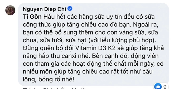 Người thấp bé nhỏ con mc diệp chi chỉ cách nuôi con gái cao vượt trội - 3