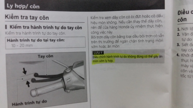 Nguy hiểm từ việc không điều chỉnh độ rơ tay côn - 4