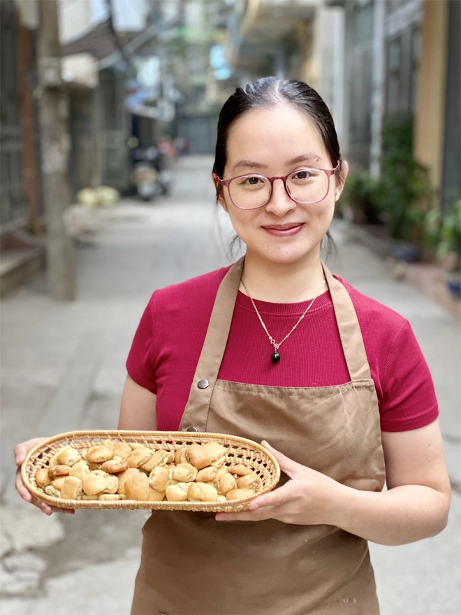 Nguyễn thu quỳnh nữ cử nhân tài chính ngân hàng bén duyên với nghề làm bánh - 3