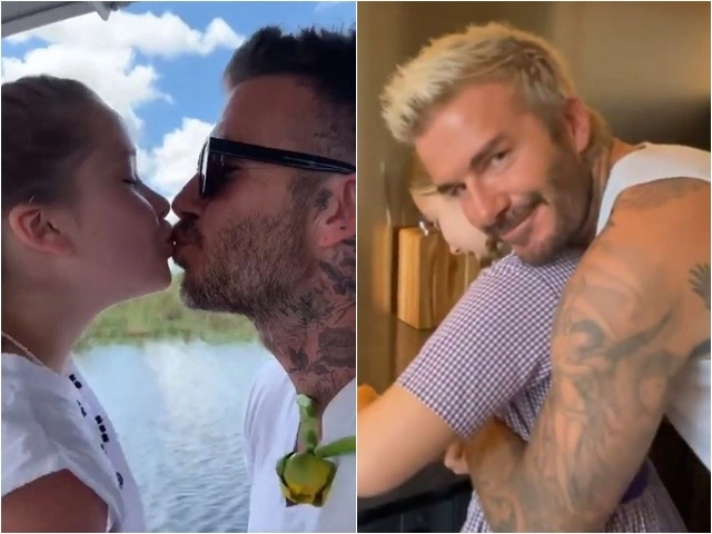 Nhà beckham gây tranh cãi dạy con con trai ngập ảnh nóng con gái lớn vẫn chạm môi bố - 22