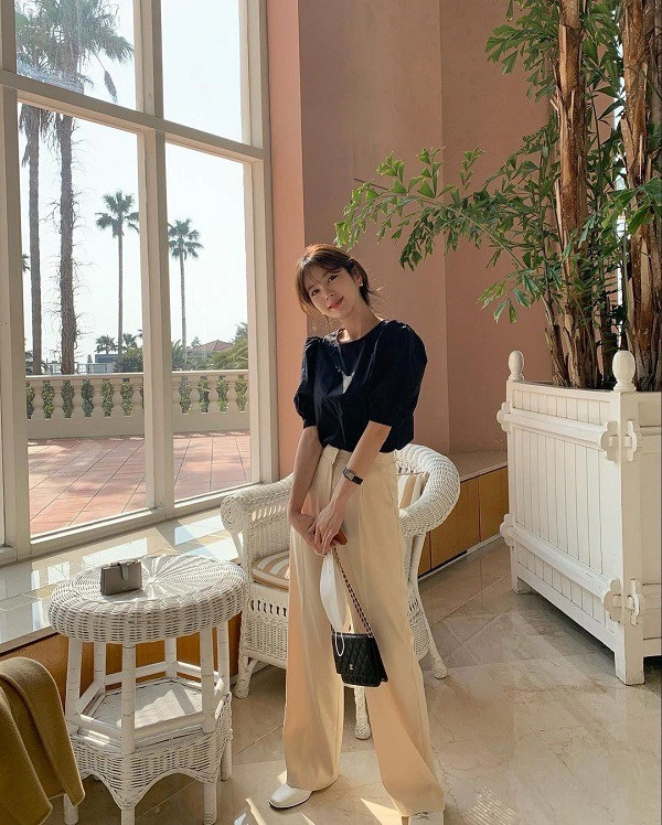 Nhìn hội gái hàn diện quần âu màu be đẹp mê nàng công sở sẽ muốn sắm ngay vài chiếc - 4