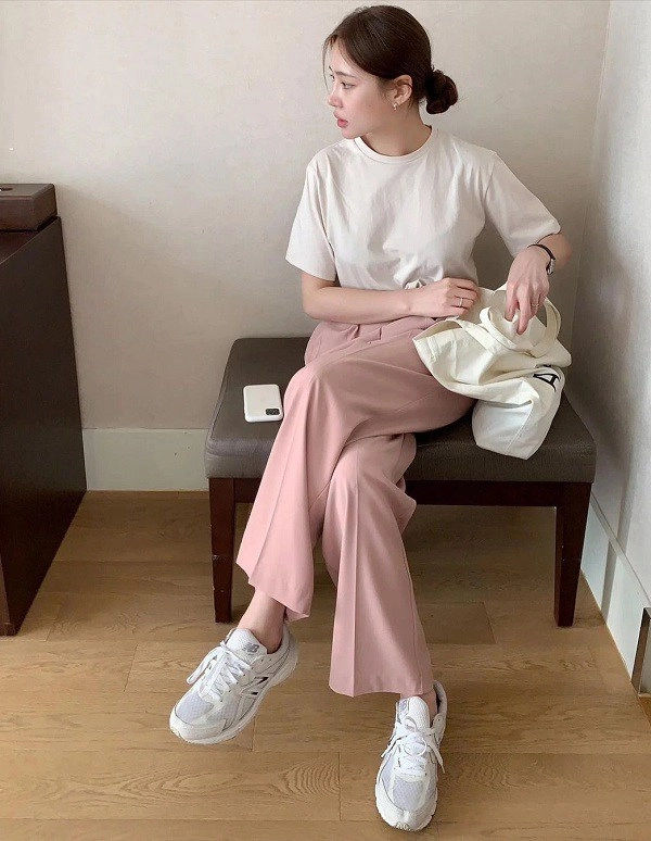 Nhìn hội gái hàn diện quần âu màu be đẹp mê nàng công sở sẽ muốn sắm ngay vài chiếc - 13