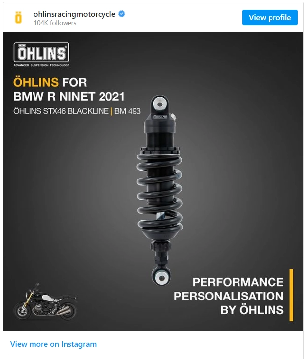 Ohlins tung ra giảm shock stx mới cho bmw rninet - 4