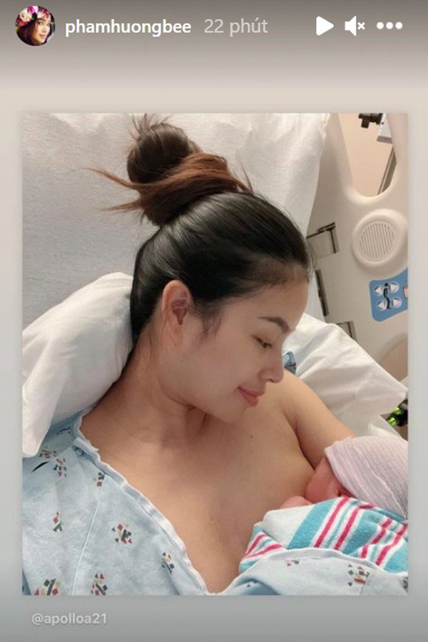 Phạm hương khoe con thứ 2 với đại gia ở mỹ da trắng nõn chi tiết cho thấy rõngày sinh - 2