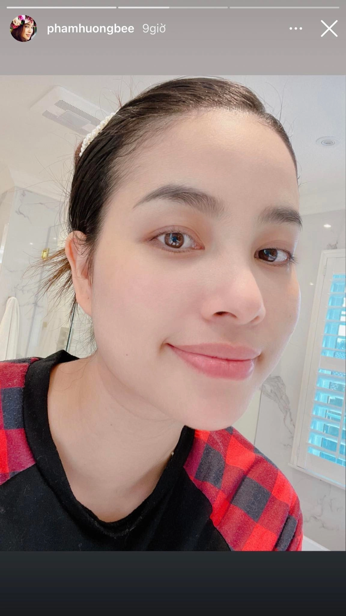 Phạm hương lần đầu tiên show mặt mộc bà đẻ mới sinh vài tháng đã vội dùng chất tẩy - 7