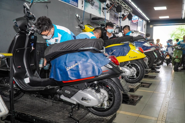 Piaggio topcom nguyễn văn trỗi lột xác với nhận diện thương hiệu mới motoplex - 22