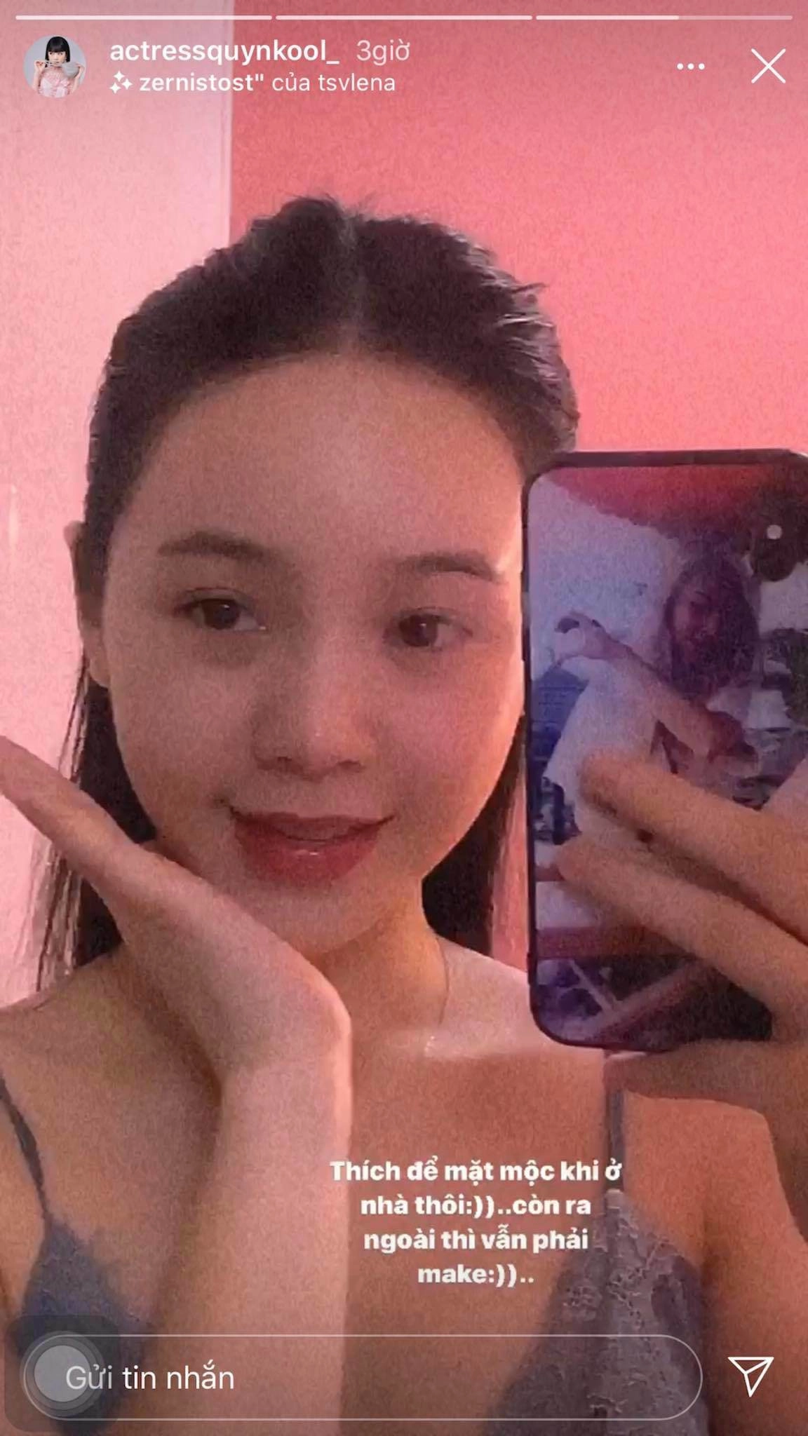 Quỳnh kool ra ngoài trét 7749 lớp make-up nhưng khi để mặt mộc ai cũng ngưỡng mộ - 10