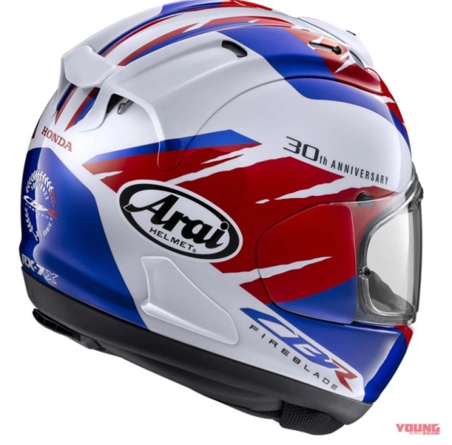 Ra mắt phiên bản kỉ niệm arai rx7-x honda cbr 30th anniversary edition - 3