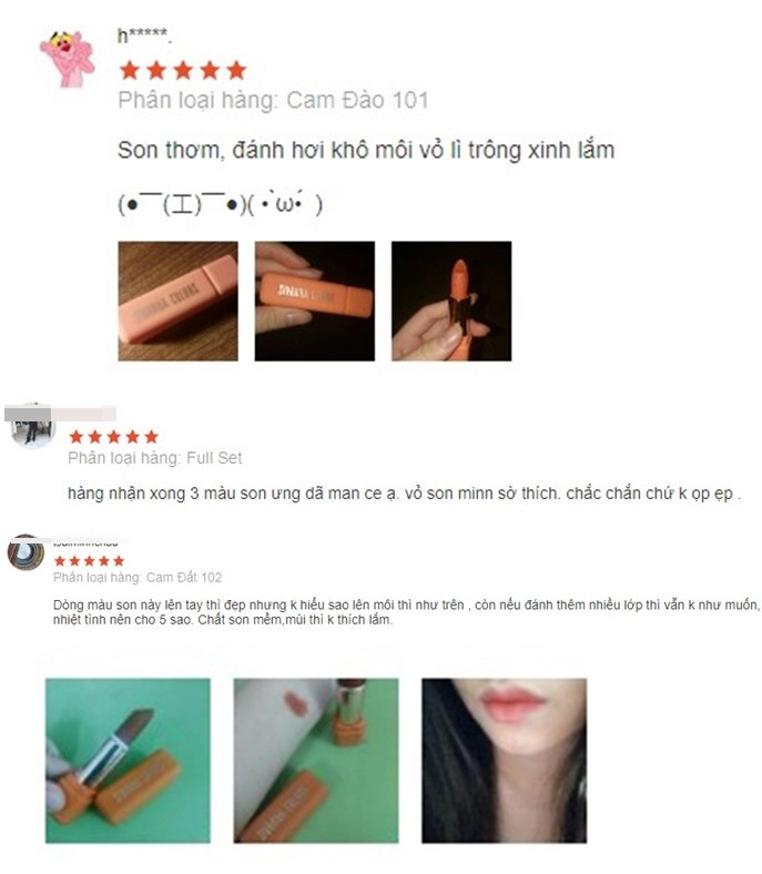 Review 4 loai son re duoi 100k hang noi đia trung thái đuoc bay ban tren cac san tmđt - 5