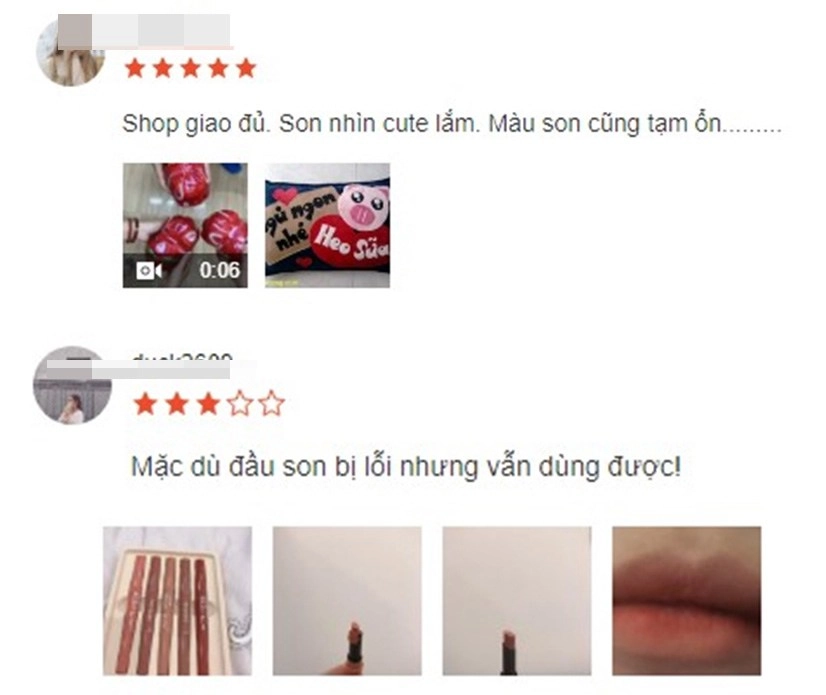Review 4 loai son re duoi 100k hang noi đia trung thái đuoc bay ban tren cac san tmđt - 9