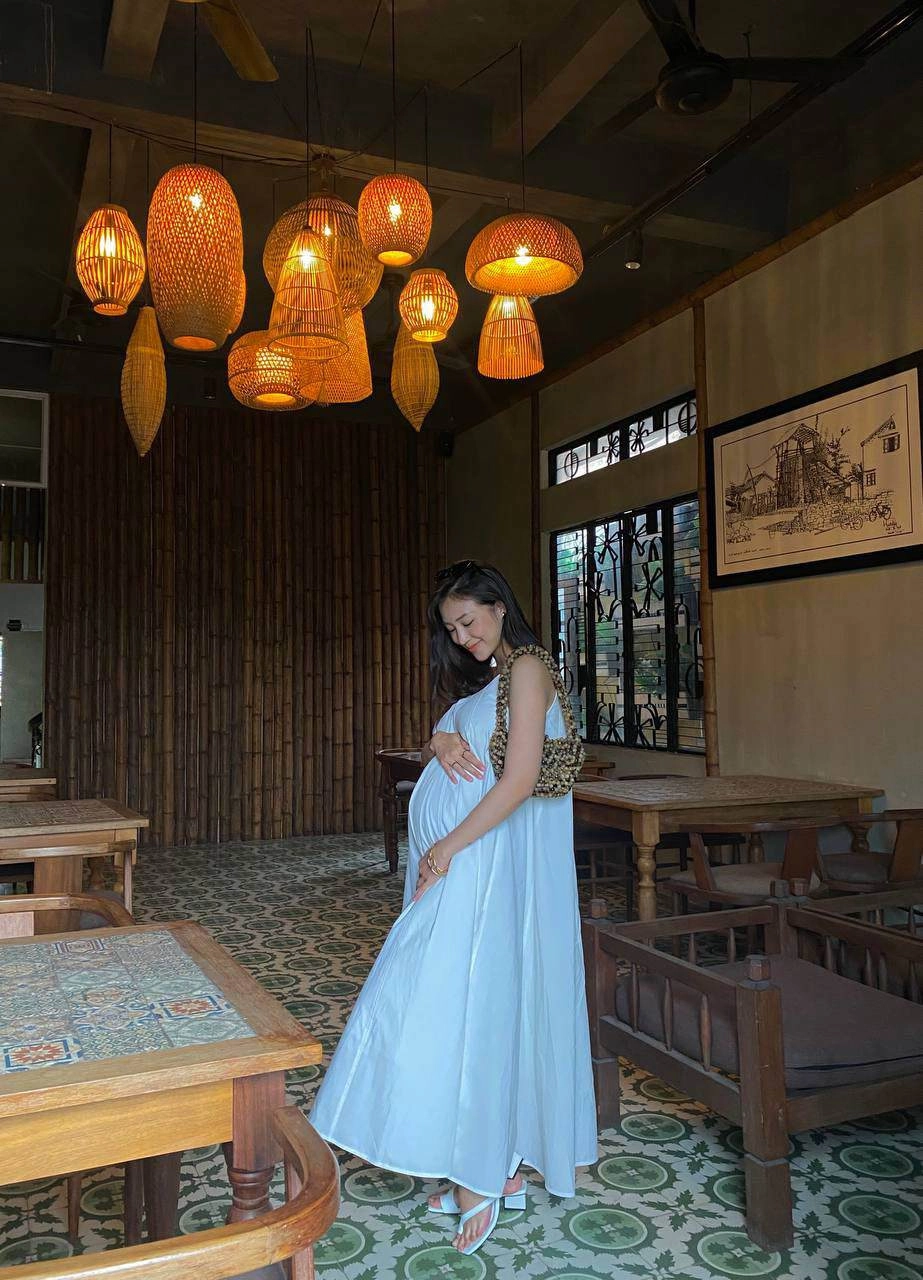 Salim bầu vượt mặt vẫn vô cùng xinh xắn tận dụng được cả những chiếc váy từ lúc còn son - 12