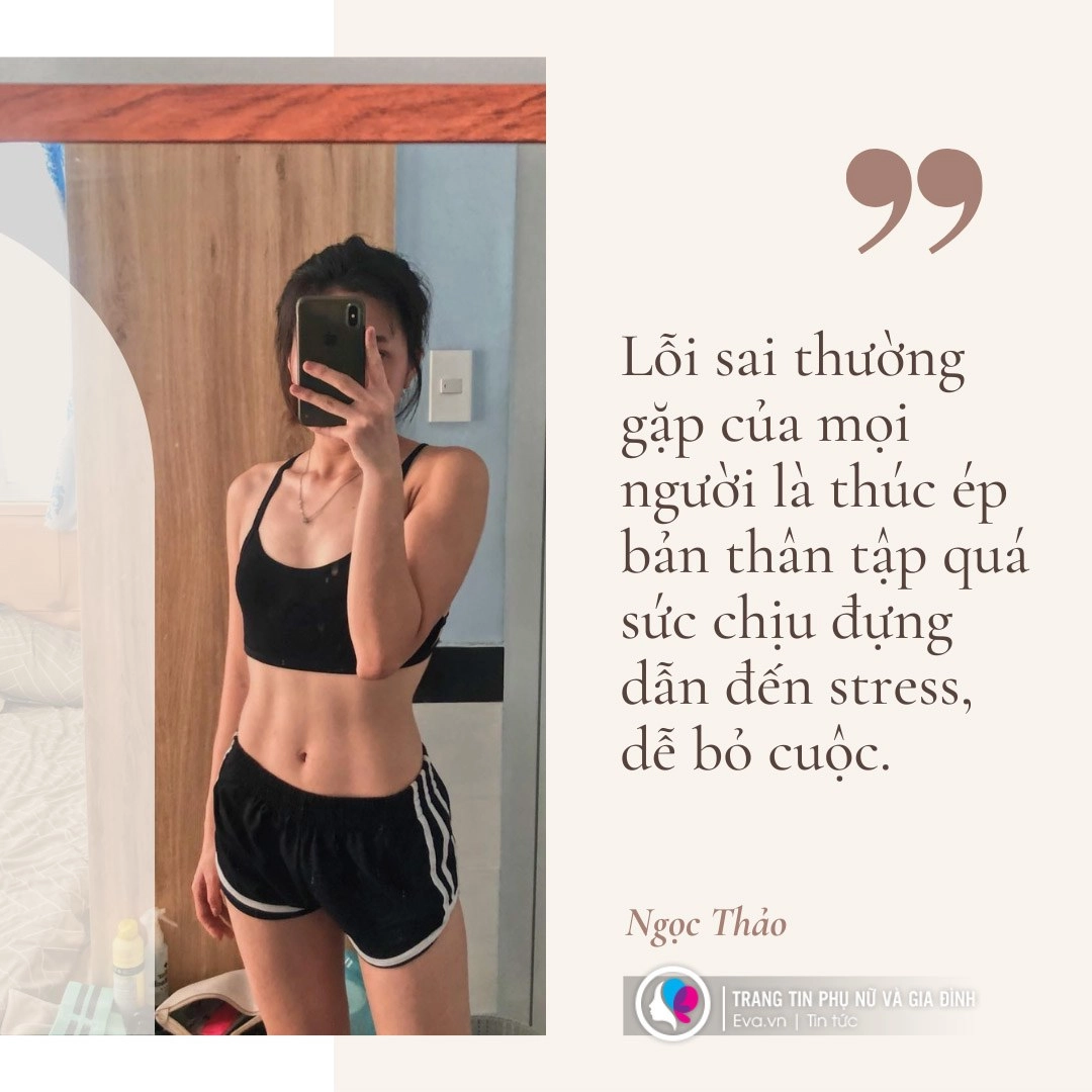 Sắm đơn sơ chỉ vài dụng cụ tập tại nhà cô sinh viên năm cuối múi bụng cuồn cuộn - 8