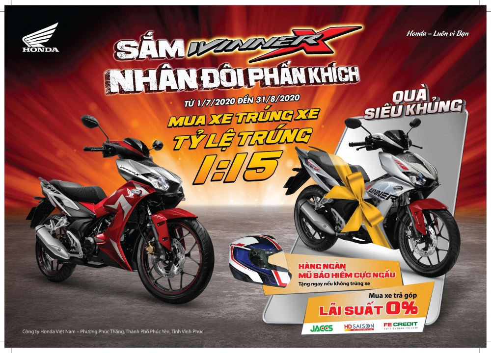 Sắm winner x nhân đôi phấn khích - 1