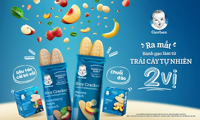 Sara lưu mách mẹ bí quyết bất bại giúp con nhai giỏi nhờ bánh gạo gerber từ trái cây thật - 3