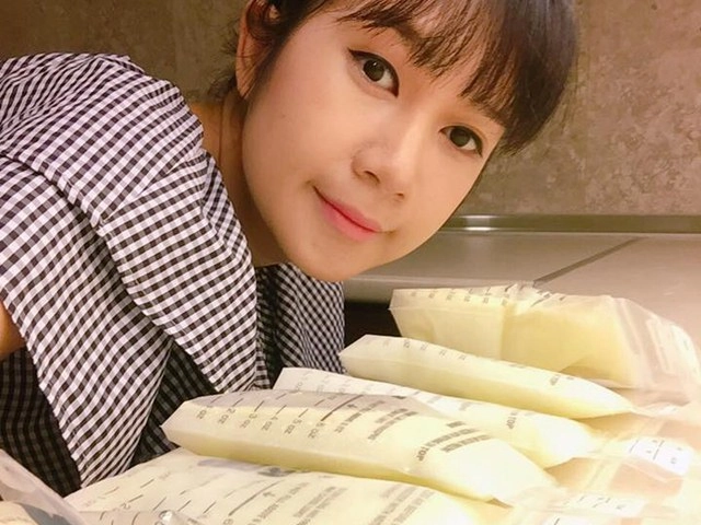 Sau 4 ngày sinh con cho chồng ấn độ võ hạ trâm sung sướng vì sữa tràn bờ đê - 10