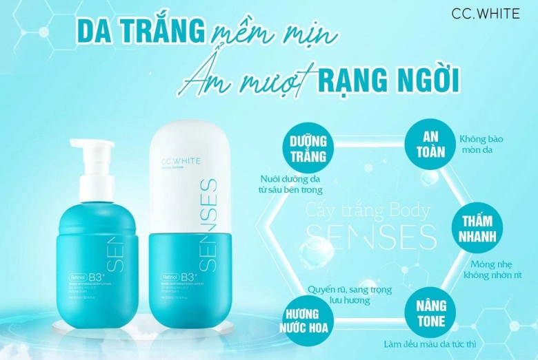 Senses whitening body lotion - nói không với trắng ảo - 1