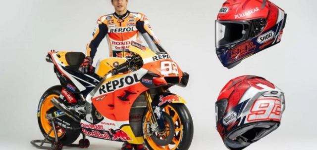 Shoei x-14 marquez 6 ra mắt phiên bản dành cho marc marquez tại motogp 2021 - 1