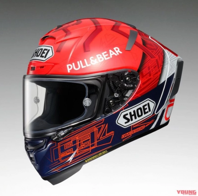 Shoei x-14 marquez 6 ra mắt phiên bản dành cho marc marquez tại motogp 2021 - 3