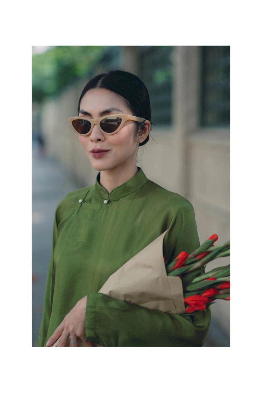 Showbiz nhiều mỹ nhân diện áo dài đẹp nhưng che bụng sau sinh chị em phải học người này - 6