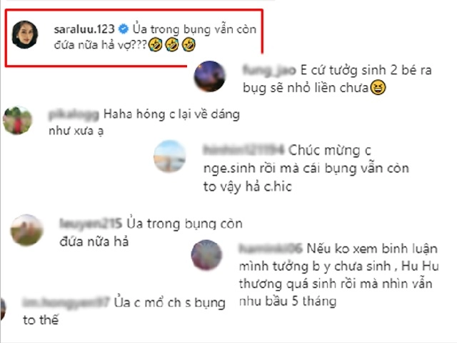 Sinh đôi con đầu lòng sara lưu thăng hạng nhan sắc nhưng vòng bụng lớn làm ông xã ngơ ngác - 6