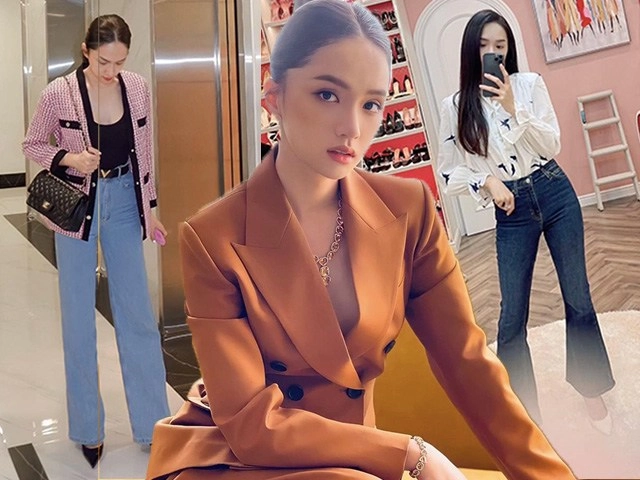 So găng màn đụng hàng gợi cảm lương thuỳ linh thuý ngân lả lơi quai váy - 12