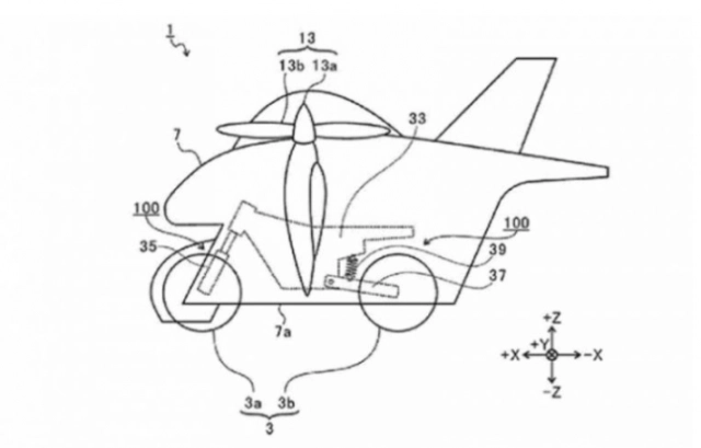 Subaru đang phát triển một chiếc mô tô bay - 1