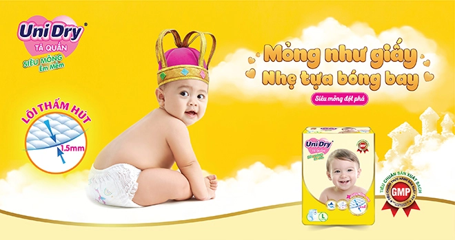 Tã quần unidry siêu mỏng lựa chọn lý tưởng cho bé yêu giai đoạn đầu đời - 1