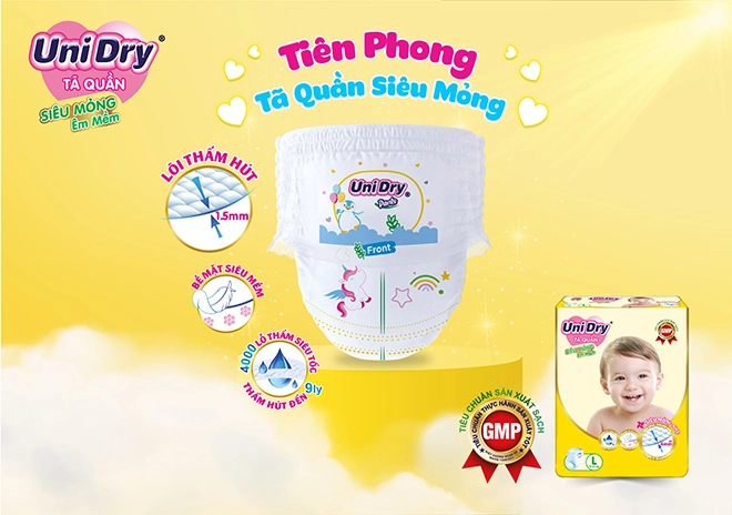 Tã quần unidry siêu mỏng lựa chọn lý tưởng cho bé yêu giai đoạn đầu đời - 2