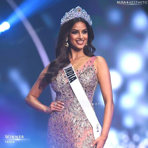 Tân miss universe 2021 đẹp mê nhưng gout thời trang chông chênh xém tuột mất vương miện - 1