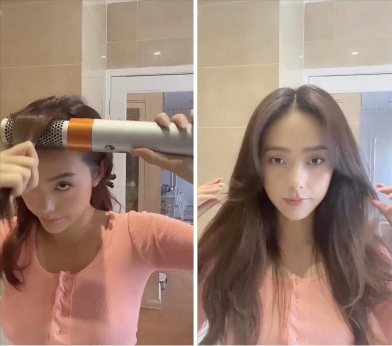 Tạo kiểu mái bay nữ thầndễ ẹc nhưng cắt sao để chống chẻ ngọn thì minh hằng quên nói - 4