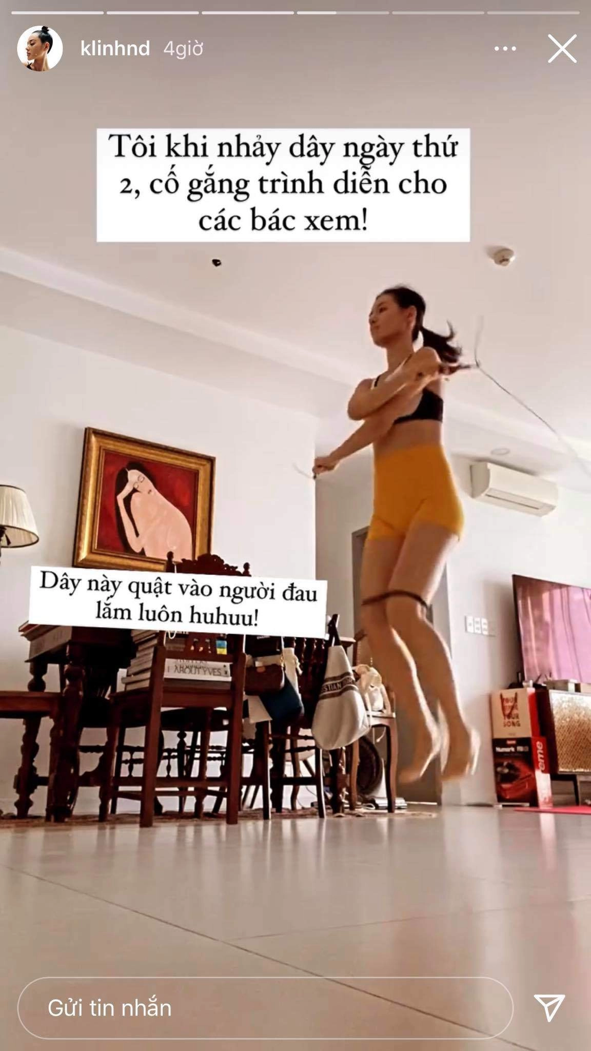 Tập cùng sao mai ngọc châu bùi khánh linh hăng say tập 1 động tác lên đến hàng nghìn cái - 4