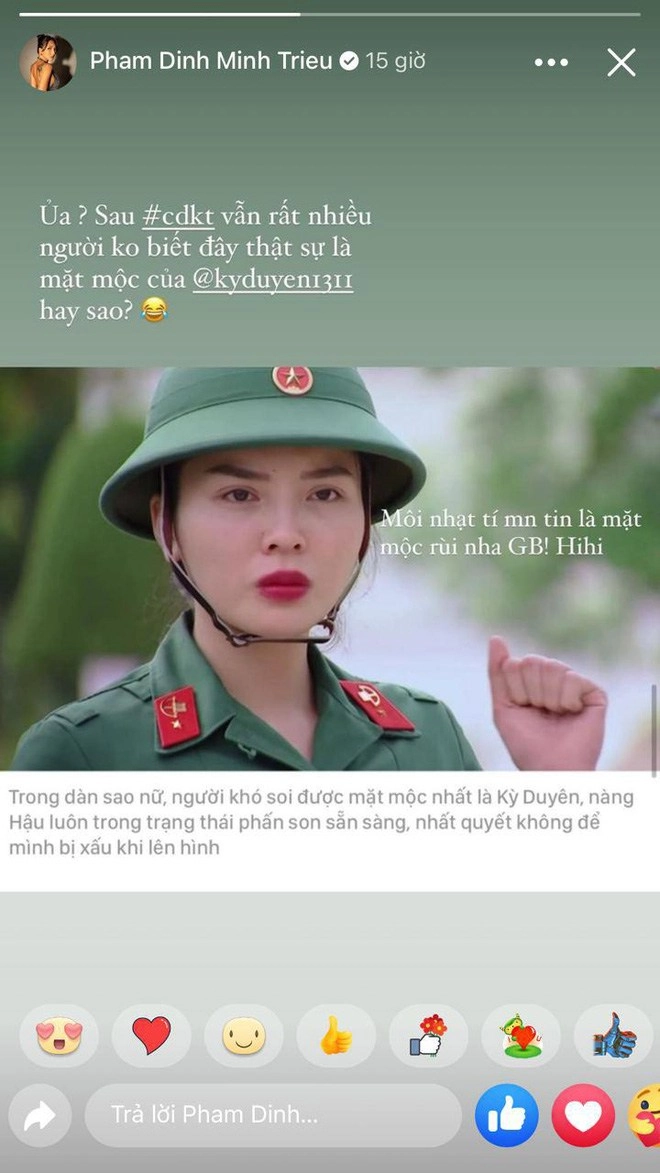 Tẩy hết phấn chỉ để son dàn mỹ nhân sao nhập ngũ khoe mặt mộc gây ngỡ ngàng - 3