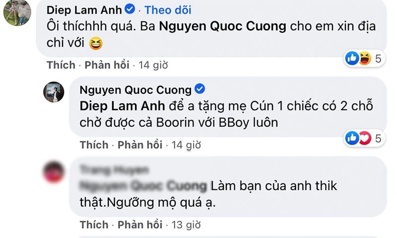 Thấy mẹ con đàm thu trang đạp xe diệp lâm anh hỏi chỗ mua thì cường đôla đáp quá chất - 6