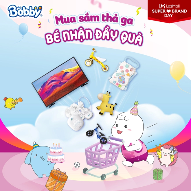 Thổi nến sinh nhật bobby-chan cùng lazada super brand day 0607 - 4