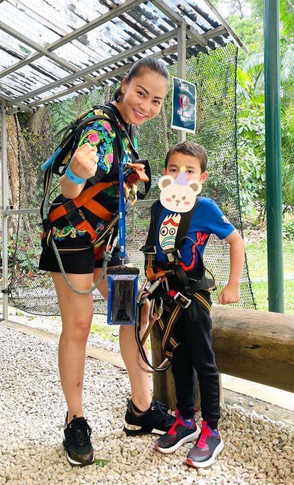 Thu minh u40 sinh con lai nặng 41kg em bé giờ cao lớn ngoại hình y hệt bố hà lan - 3