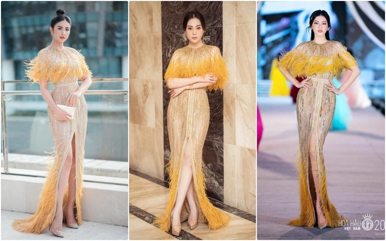Thua cả tấc chiều cao phương oanh vẫn lấn át loạt hoa hậu á hậu với cùng 1 món thời trang - 9