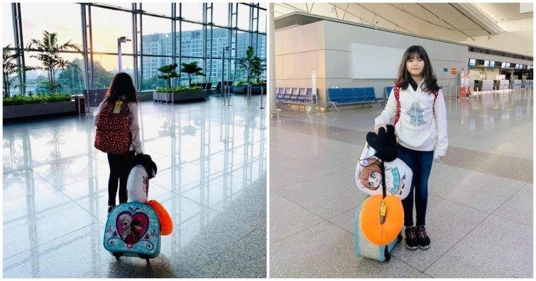 Thúy nga tự hào khi con gái 11 tuổi một mình tự bay từ mỹ về việt nam để mang quà cho bà ngoại - 5