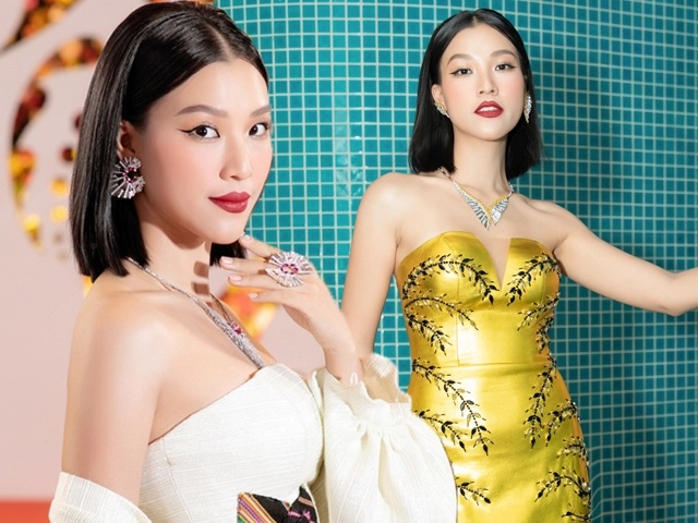 Đón tiếp 2 miss earth quốc tế trương ngọc ánh lẫn phương khánh khiêm tốn chọn tông đen - 9
