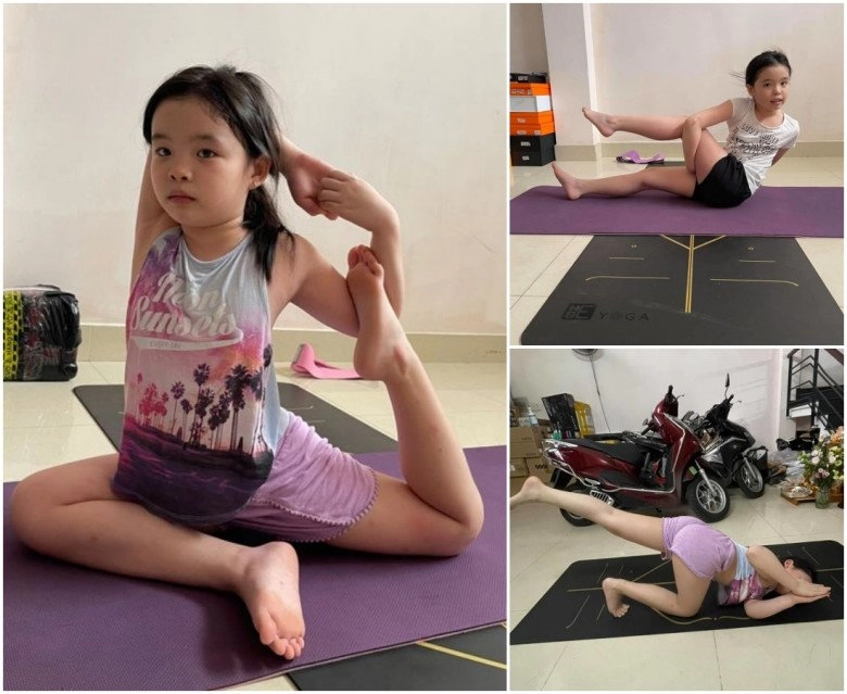 Tiểu công chúanhà saoviệt tập yoga điêu luyện hơn mẹ con gái phương trinh joliecân đẹp thế khó - 3